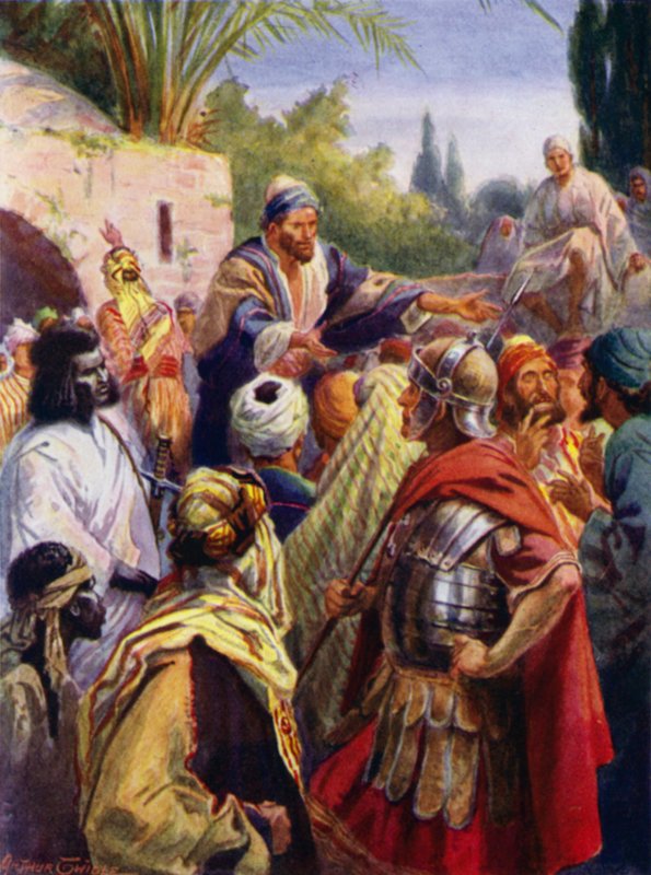 Pingst (färg litho) av Arthur Twidle