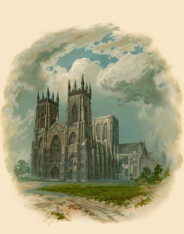 York Minster, västra framsidan av Arthur Wilde Parsons