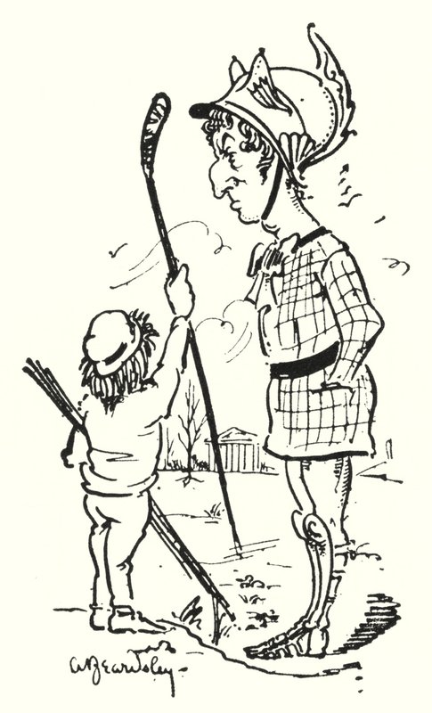 Aeneas på länkarna av Aubrey Beardsley