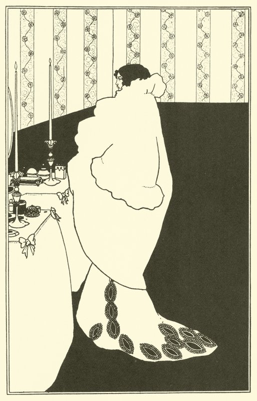 The Lady of the Camellias (litografi) av Aubrey (after) Beardsley