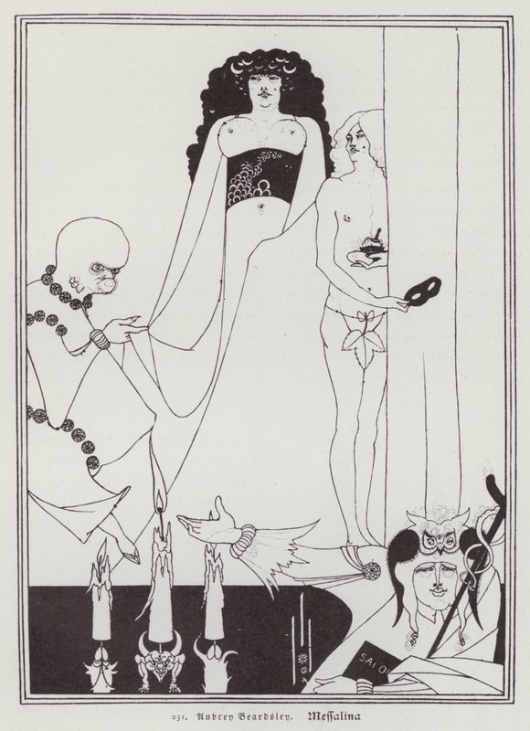Messalina (medlemmar) av Aubrey (after) Beardsley