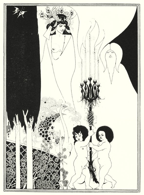 Herodes ögon (gravyr) av Aubrey (after) Beardsley