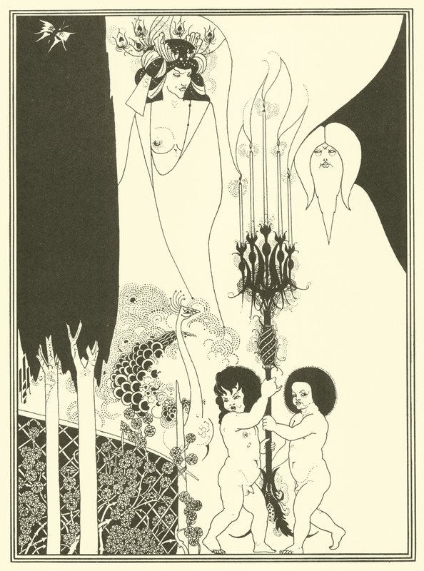 Herodes ögon (litografi) av Aubrey (after) Beardsley