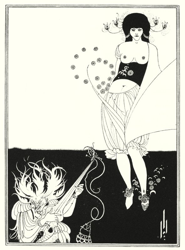 Magdansen (gravyr) av Aubrey (after) Beardsley