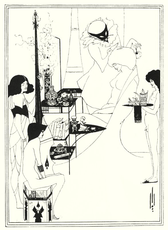 Salomes toalett (gravyr) av Aubrey (after) Beardsley
