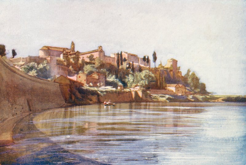 Rom: Aventinen (färglitografi) av Aubrey Waterfield