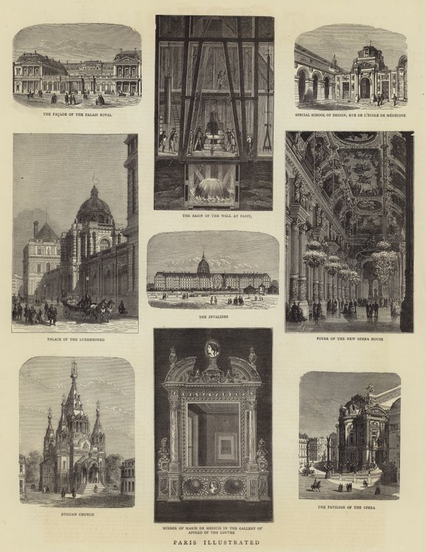 Paris illustrerad av Auguste Victor Deroy