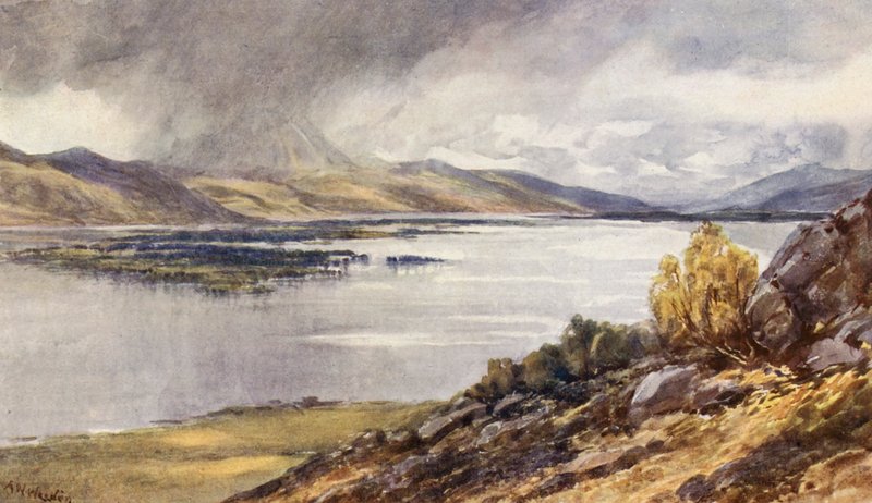 Loch Maree (färglitografi) av Augustus Watford Weedon