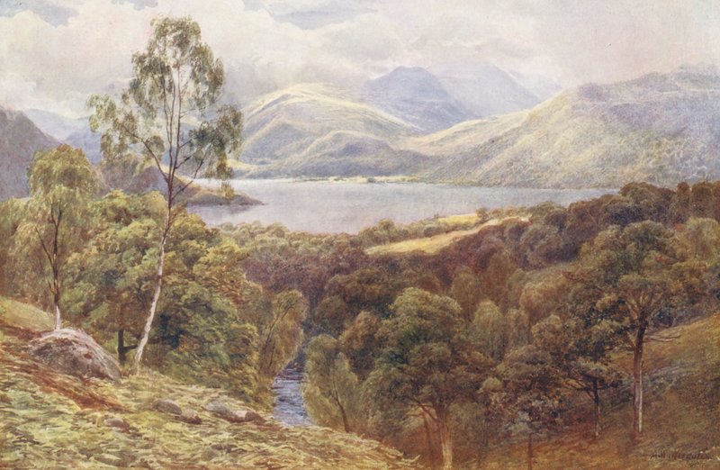 Ullswater (färglitografi) av Augustus Watford Weedon