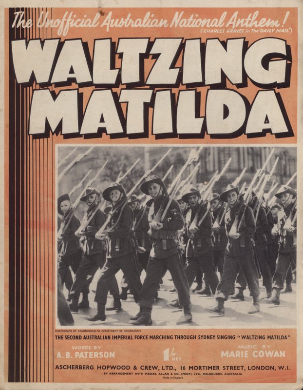 Waltzing Matilda, musikomslag av Australian Photographer