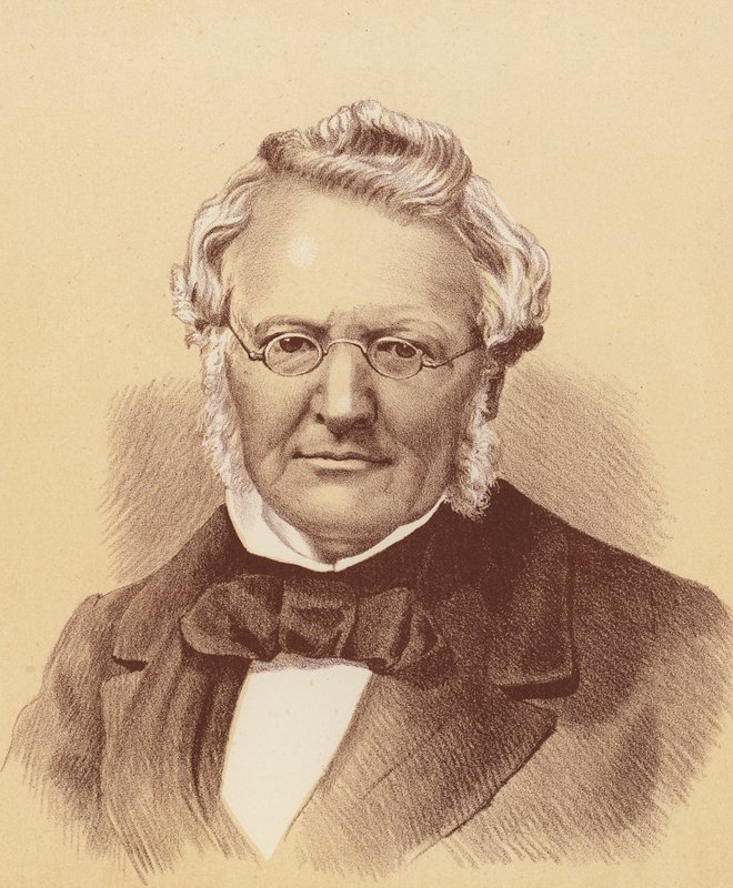 The Honourable David Jones (färglitografi) av Australian School