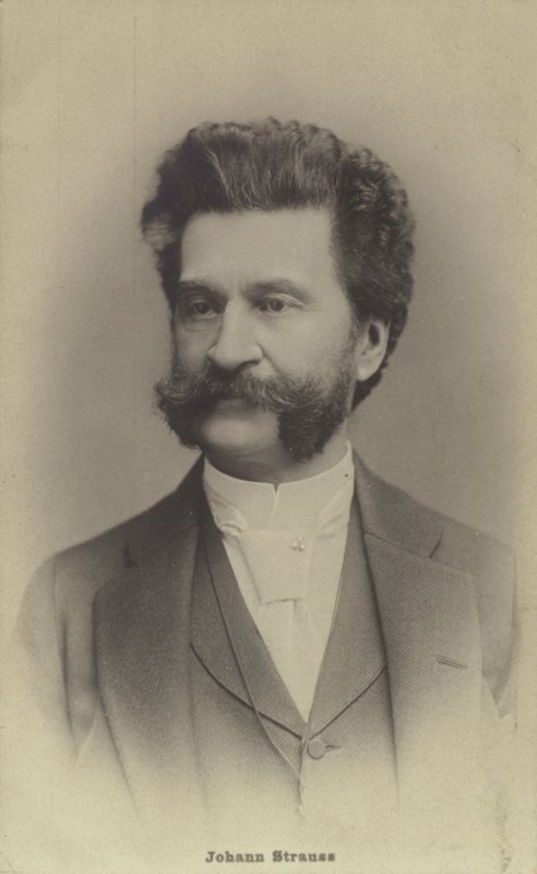 Porträtt av Johann Strauss II av Austrian Photographer