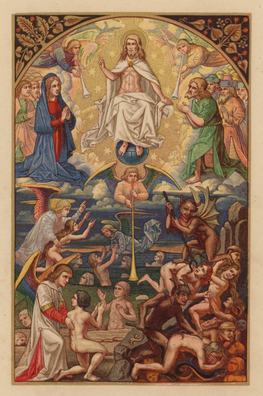 Den sista domen (chromolith) av Austrian School