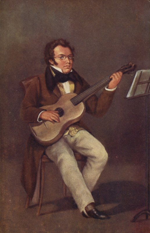 Porträtt av Franz Schubert av Austrian School