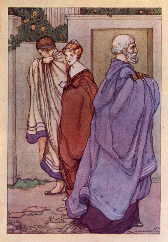 John Keats: Lamia (färg litho) av Averil Mary Burleigh