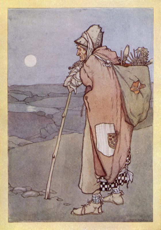 John Keats: Meg Merrilies (litho i färg) av Averil Mary Burleigh
