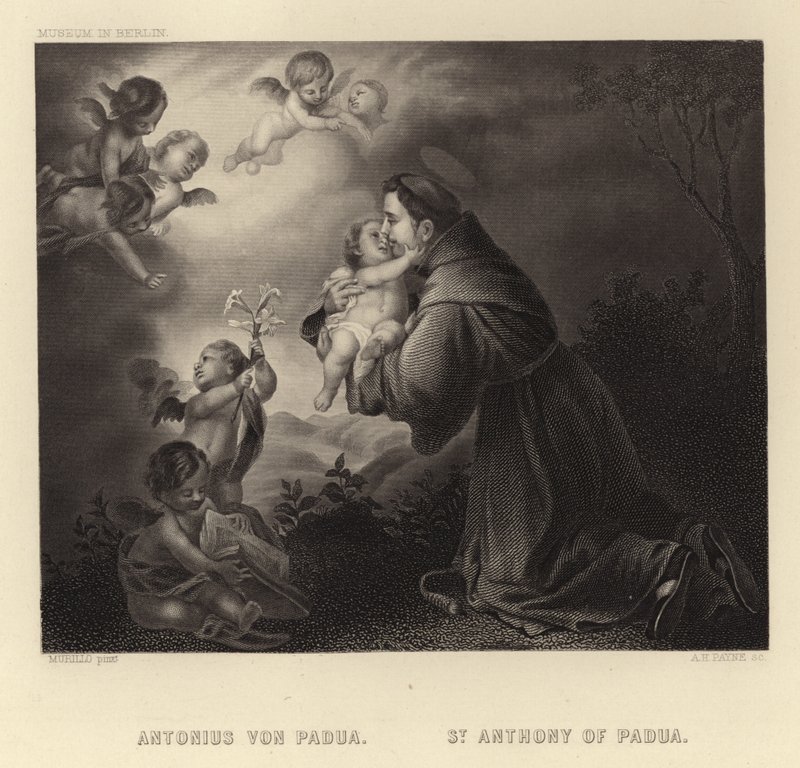 Sankt Antonius av Padua av Bartolomé Esteban Murillo