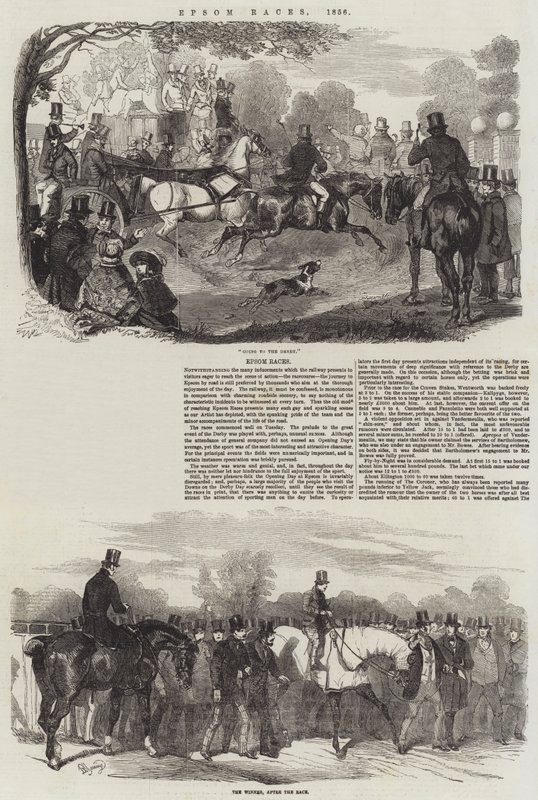 Epsom Races, 1856 av Benjamin Herring