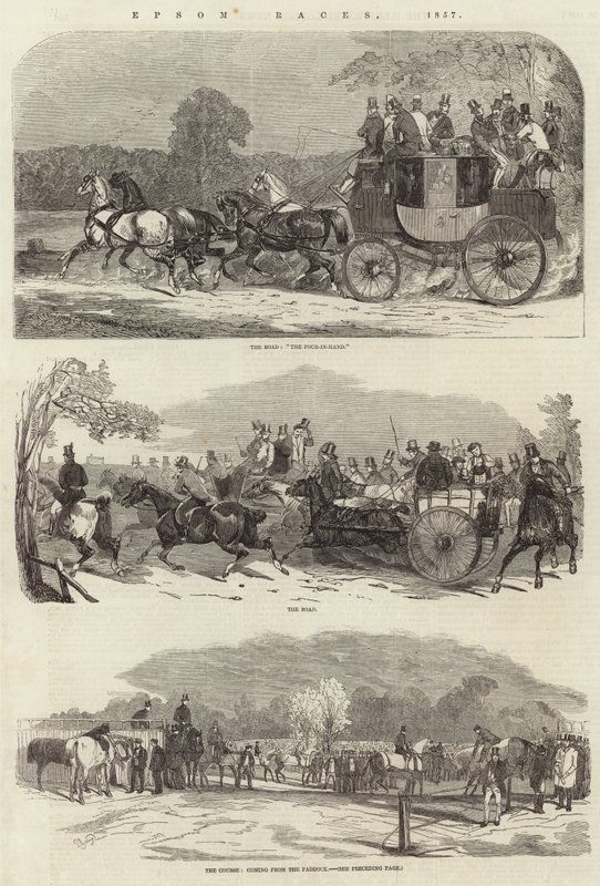 Epsom Races, 1857 av Benjamin Herring