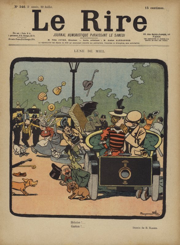 Illustration för Le Rire av Benjamin Rabier
