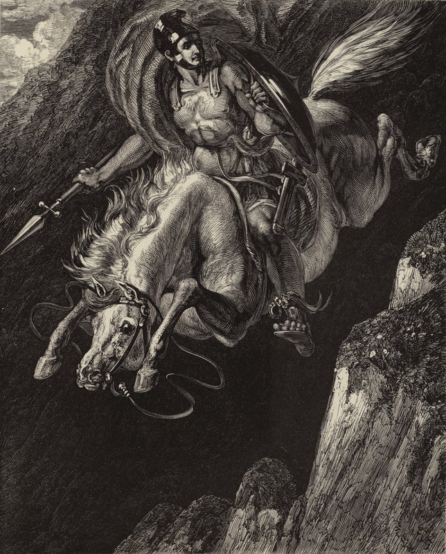Marcus Curtius av Benjamin Robert after Haydon