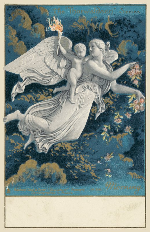 Morgon (färg litho) av Bertel (after) Thorvaldsen