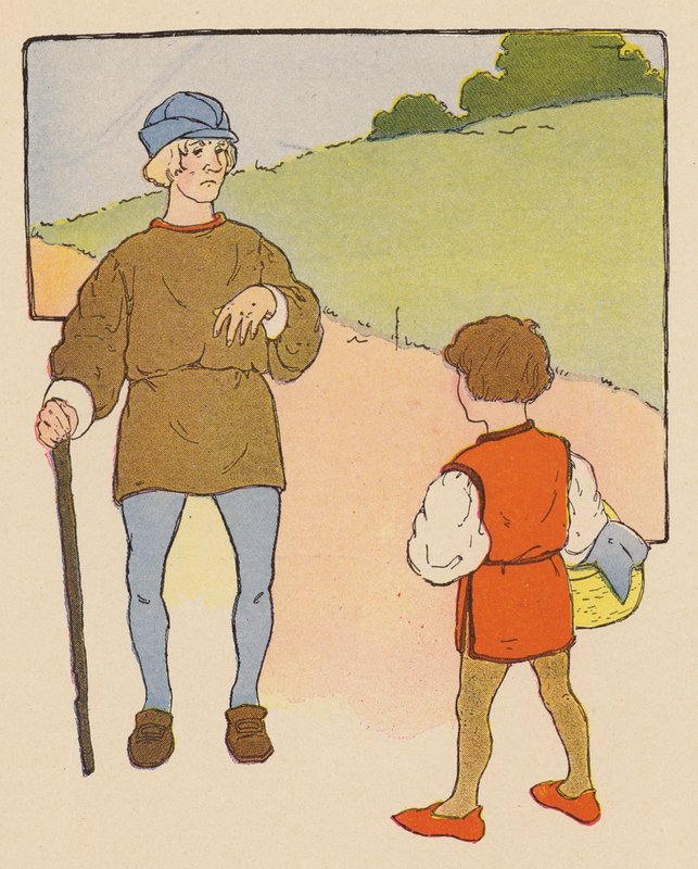 Barnramsa: Bandy Legs (färglitografi) av Blanche Fisher Wright