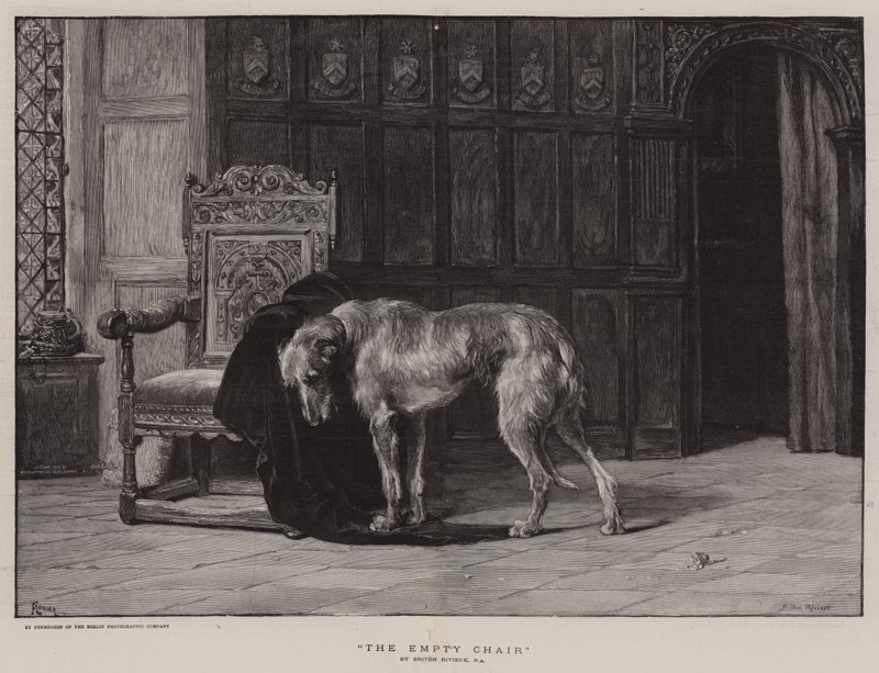Den tomma stolen av Briton Riviere