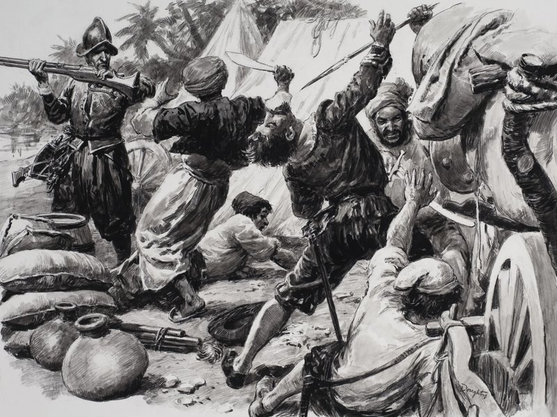 Spanjorer slåss mot araber av C.L. Doughty