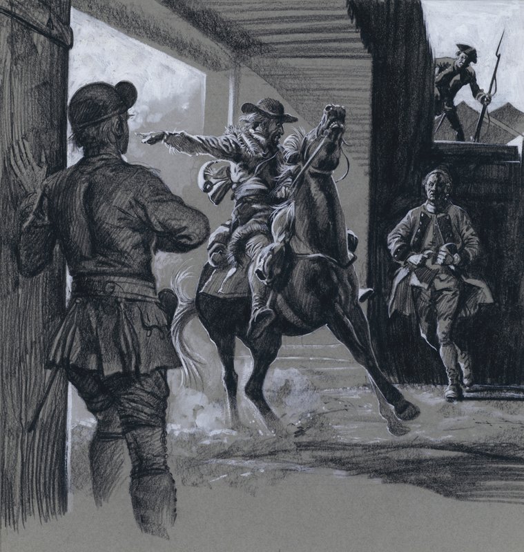 The Fort (gouache på papper) av C.L. Doughty