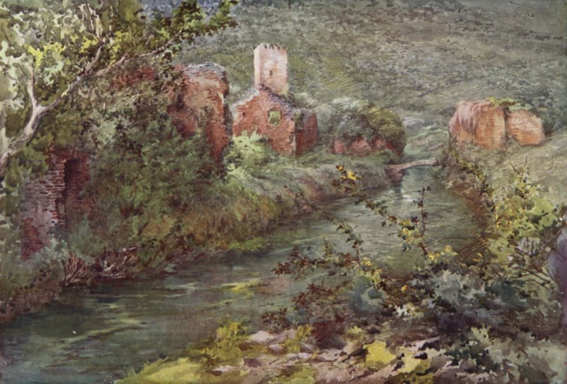 Ninfas slott (färg litho) av C.T.G. Formili