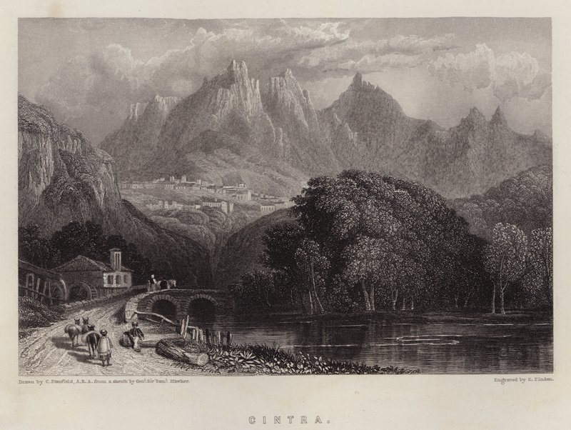 Cintra (färg litho) av C. (after) Stanfield