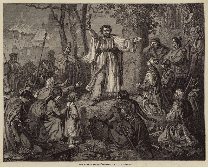 Hussitepredikan av Carl Friedrich Lessing