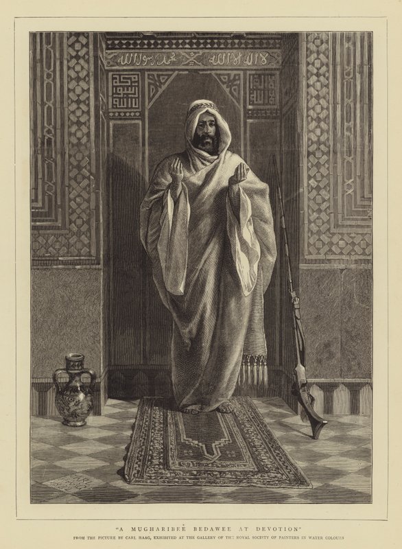 En Mugharibee Bedawee på Devotion av Carl Haag