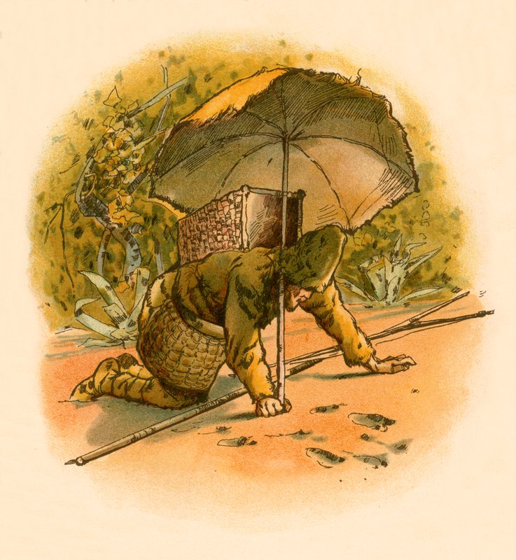 Robinson Crusoe ser fotspår av Carl Marr