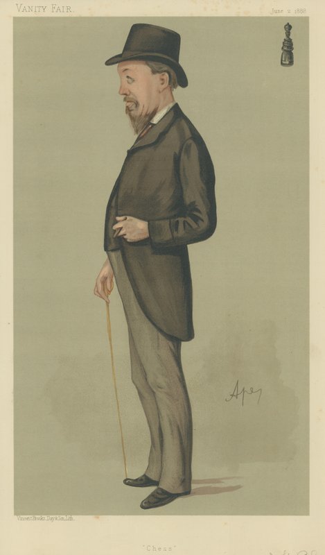 Joseph Henry Blackburne av Carlo Pellegrini