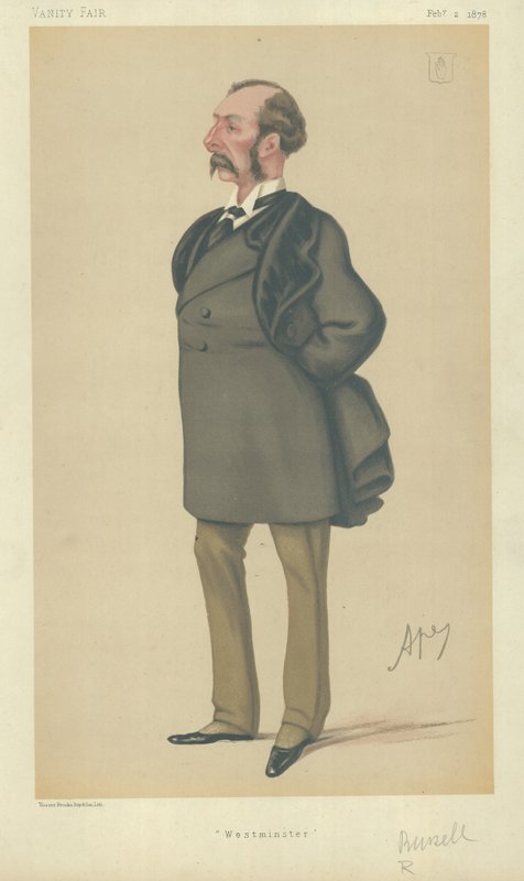 Sir Charles Russell (färg litho) av Carlo Pellegrini