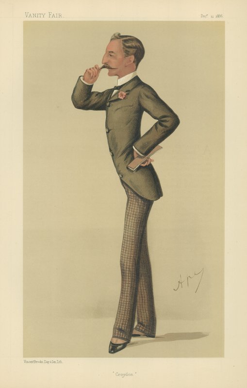 Den ärade Sidney Herbert (färg litho) av Carlo Pellegrini