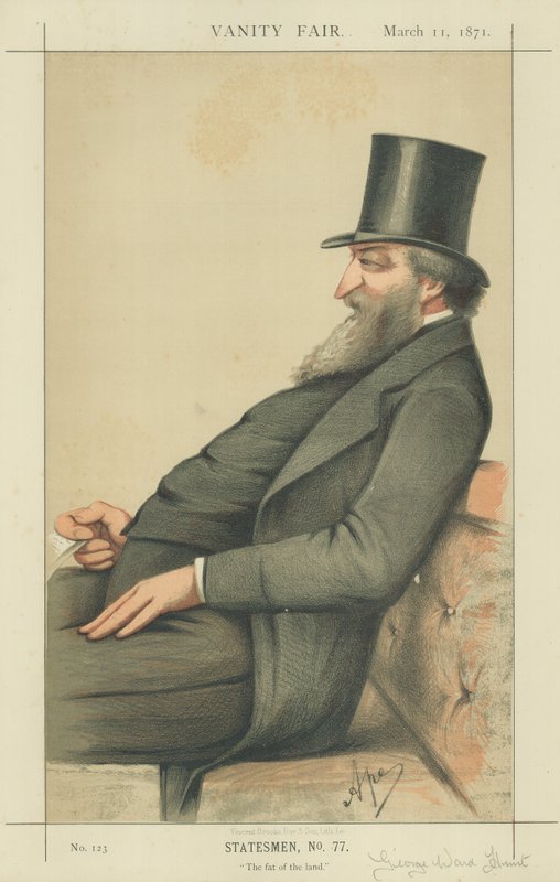 The Right Hon George Ward Hunt av Carlo Pellegrini
