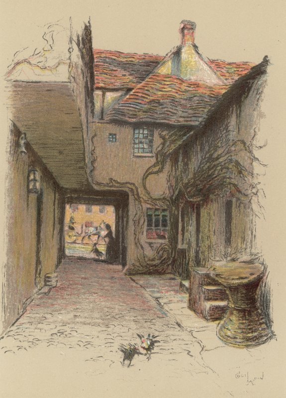 The Kings Head, Malmesbury av Cecil Charles Windsor Aldin
