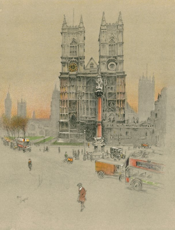 Westminster Abbey av Cecil Charles Windsor Aldin