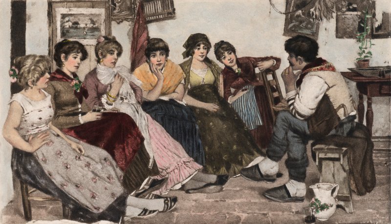 Heptameron (fotogravyr i färg) av Cesare Laurenti
