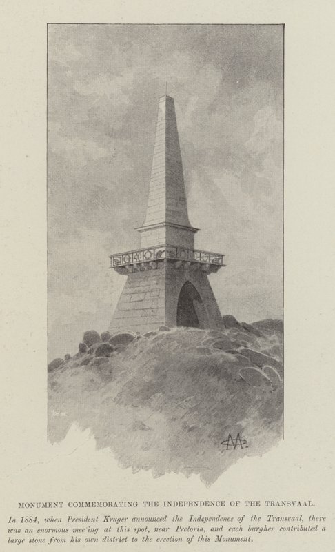 Monument till minne av Transvaals självständighet av Charles Auguste Loye