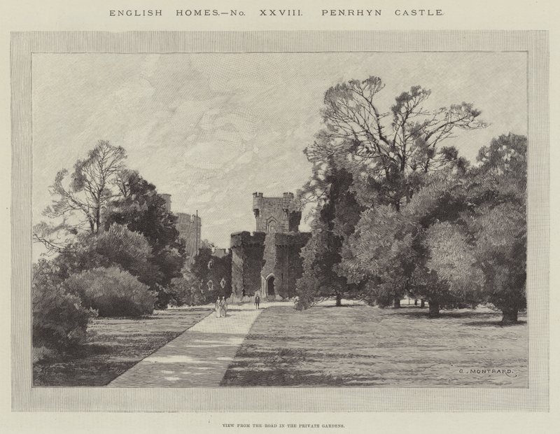 Penrhyns slott av Charles Auguste Loye