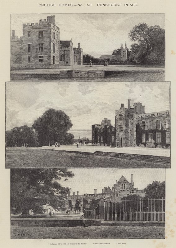 Penshurst Place av Charles Auguste Loye