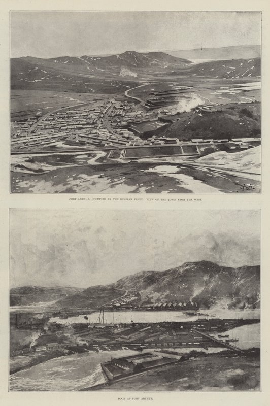 Skisser av Port Arthur av Charles Auguste Loye