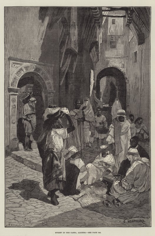 Gata i Casba, Alger av Charles Auguste Loye