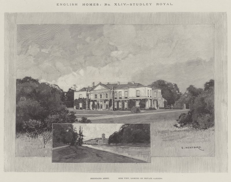 Studley Royal av Charles Auguste Loye