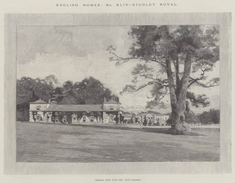 Studley Royal av Charles Auguste Loye