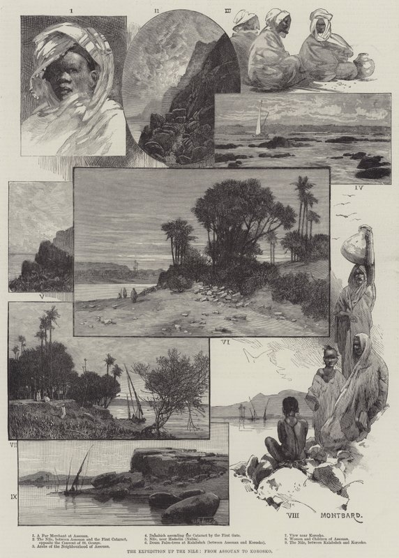 Expeditionen uppför Nilen, från Assouan till Korosko av Charles Auguste Loye